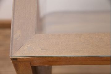 和製アンティーク　レトロ家具　ディスプレイが見やすい!レトロな脚とナチュラルな雰囲気が魅力のガラスケース(ショーケース、陳列棚、店舗什器)(R-057405)