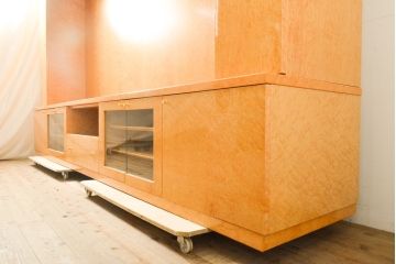 超美品!　新品同様　松創　エルテ　特大サイズで圧倒的存在感を放つテレビボード(定価500万円)(テレビ台、戸棚、収納棚、キャビネット)(R-057408)