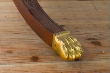 中古　美品　アメリカ高級家具　COUN CILL(カウンシル)　マホガニー材　高級感漂う佇まいが魅力のダイニングテーブル(カンセル、エクステンションテーブル)(定価約100万円)(R-057409)
