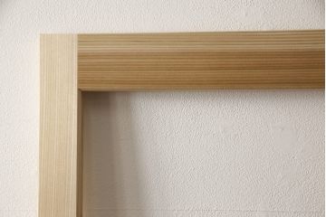 ラフジュ工房オリジナル 杉材 大正ロマン ノスタルジックな雰囲気づくりに活躍するガラス戸1枚(色ガラスもお入れできます)(引き戸、建具)(R-057417)