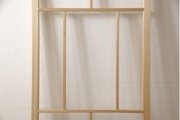 ラフジュ工房オリジナル 杉材 大正ロマン ノスタルジックな雰囲気づくりに活躍するガラス戸1枚(色ガラスもお入れできます)(引き戸、建具)(R-057419)