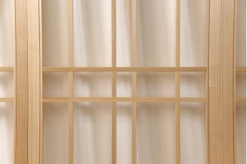 ラフジュ工房オリジナル　杉材　大正ロマン　レトロスタイルやモダンスタイルなどお好みの空間づくりにおすすめのガラス戸4枚セット(色ガラスもお入れできます)(引き戸、建具)(R-057420)