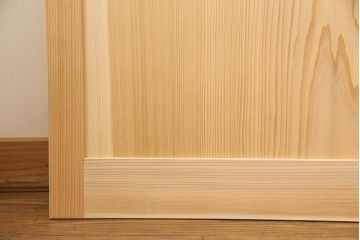 ラフジュ工房オリジナル　杉材　大正ロマン　レトロスタイルやモダンスタイルなどお好みの空間づくりにおすすめのガラス戸4枚セット(色ガラスもお入れできます)(引き戸、建具)(R-057420)