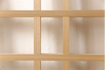 ラフジュ工房オリジナル　杉材　大正ロマン　レトロスタイルやモダンスタイルなどお好みの空間づくりにおすすめのガラス戸4枚セット(色ガラスもお入れできます)(引き戸、建具)(R-057421)