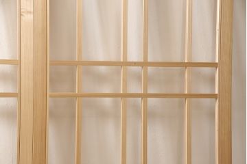 ラフジュ工房オリジナル　杉材　大正ロマン　レトロスタイルやモダンスタイルなどお好みの空間づくりにおすすめのガラス戸2枚セット(色ガラスもお入れできます)(引き戸、建具)(R-057425)