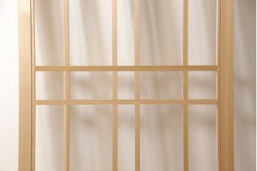 ラフジュ工房オリジナル　杉材　大正ロマン　レトロスタイルやモダンスタイルなどお好みの空間づくりにおすすめのガラス戸1枚(色ガラスもお入れできます)(引き戸、建具)(R-057431)