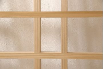 ラフジュ工房オリジナル　杉材　大正ロマン　レトロスタイルやモダンスタイルなどお好みの空間づくりにおすすめのガラス戸1枚(色ガラスもお入れできます)(引き戸、建具)(R-057432)