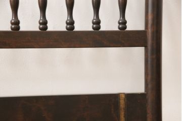 中古　美品　松本民芸家具　激レア!　シックな佇まいが魅力的な特注品のベッドフレーム(シングル)(R-057434)