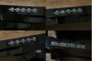 中古　韓国民芸家具　華やかな螺鈿細工が美しいセンターテーブル(座卓、ローテーブル)(R-057441)