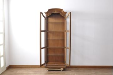 中古　美品　DREXEL HERITAGE(ドレクセルヘリテイジ)　品のある佇まいが魅力的なキュリオケース(定価約62万円)(飾り棚、ガラスショーケース、キャビネット、陳列棚)(R-057450)