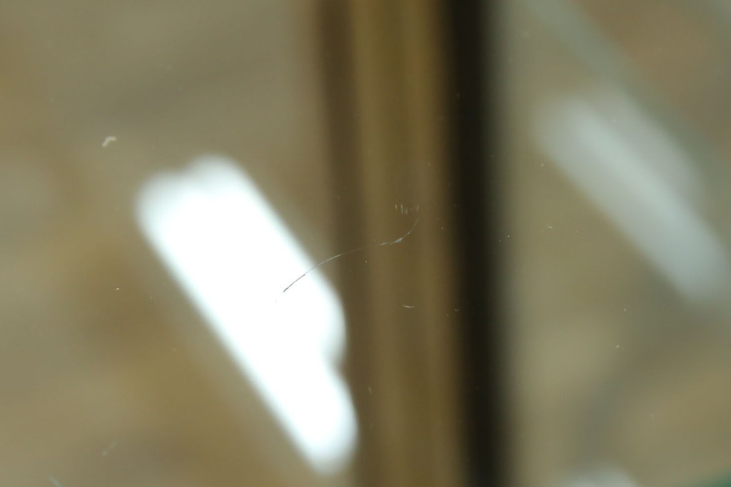 中古　カリモク家具(karimoku)　domani(ドマーニ)　Morganton(モーガントン)　ディスプレイ什器におすすめ!ヒッコリーブラウンのガラスキャビネット　定価約70万円　(R-057451)