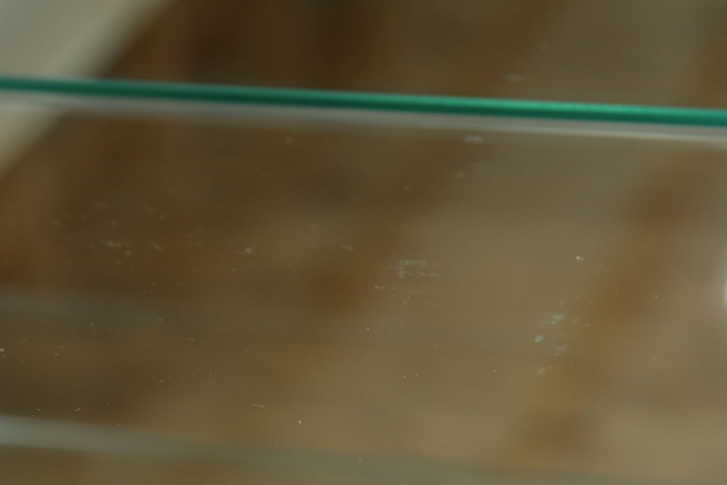 中古　カリモク家具(karimoku)　domani(ドマーニ)　Morganton(モーガントン)　ディスプレイ什器におすすめ!ヒッコリーブラウンのガラスキャビネット　定価約70万円　(R-057451)