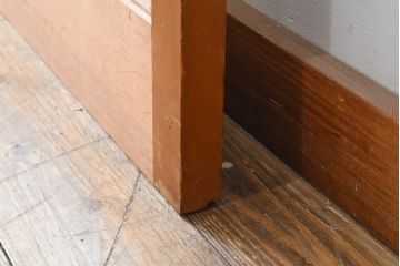 中古　美品　両面ガラス　繊細な組子細工が凛とした印象を放つ全面組子入りガラス戸2枚セット(引き戸、建具)(R-057461)