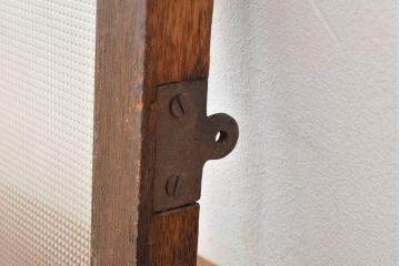 アンティーク建具　日本製　ディスプレイとしてもおすすめ!大正ロマンな雰囲気を高めるステンドグラス明かり取り1枚(明り取り、欄間)(R-057462)