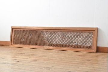 アンティーク建具　和の情緒あふれる、極めて細かい組子欄間1枚(明り取り、明かり取り)(R-057464)