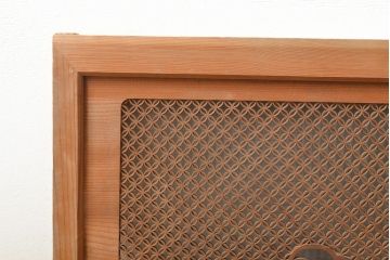 アンティーク建具　和の情緒あふれる、極めて細かい組子欄間1枚(明り取り、明かり取り)(R-057464)