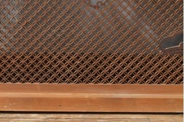 アンティーク建具　和の情緒あふれる、極めて細かい組子欄間1枚(明り取り、明かり取り)(R-057464)