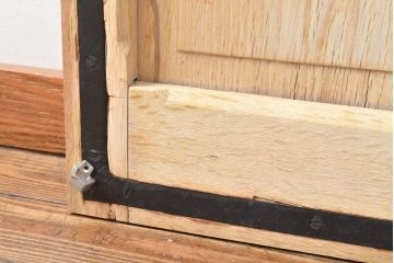 フランスアンティーク　オーク材　アイアンフェンスがお洒落なアクセントになるドア1枚(扉、木製ドア、建具)(R-057465)