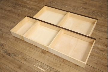 中古　北海道民芸家具　レア!　上品な雰囲気漂う高山式ライティングビューロー(ビューローブックケース、本箱、収納棚、ワークデスク、在宅ワーク、在宅用)(R-057476)