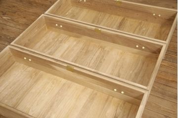 中古　国産　手造り家具　シンプルで取り入れやすい総桐箪笥(並厚、桐たんす、着物箪笥、和タンス、衣装箪笥、引き出し)(R-057478)