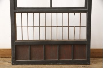アンティーク建具　古民家テイストの空間づくりにおすすめなガラス入り障子戸1枚(引き戸)(R-057479)