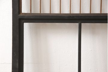 アンティーク建具　古民家テイストの空間づくりにおすすめなガラス入り障子戸1枚(引き戸)(R-057479)