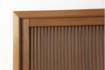 アンティーク建具　上質な和を演出してくれる格子戸リメイク衝立て(パーテーション、つい立て)(R-057482)