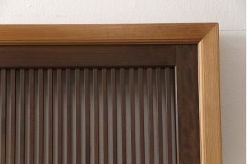 アンティーク建具　上質な和を演出してくれる格子戸リメイク衝立て(パーテーション、つい立て)(R-057482)
