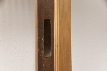 アンティーク建具　上質な和を演出してくれる格子戸リメイク衝立て(パーテーション、つい立て)(R-057482)