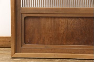 アンティーク建具　上質な和を演出してくれる格子戸リメイク衝立て(パーテーション、つい立て)(R-057482)