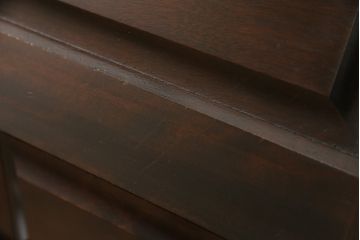 和製ビンテージ　北海道民芸家具　希少!　絶版品・レア品　クラシカルな雰囲気を盛り立てるライティングビューロー(簿記机、ワークデスク、在宅ワーク用、ヴィンテージ)(R-057496)