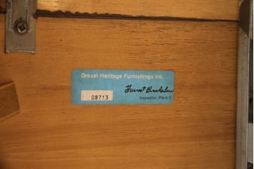 中古　美品　DREXEL HERITAGE(ドレクセルヘリテイジ)　気品あふれる佇まいが美しいダイニングテーブル(定価約77万円)(エクステンションテーブル)(R-057500)