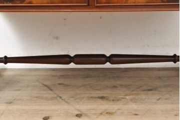 中古　最高級　イギリス　Charles Barr(チャールズ バー)　マホガニー　美しい木目が目を引く、象嵌入りセンターテーブル(定価約62万円)(ローテーブル)(R-057502)