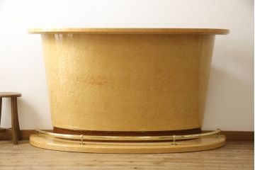 超美品!　新品同様　松創　モダンで品のある佇まいが美しいバーカウンターセット(定価約250万円)(カウンターテーブル)(R-057508)
