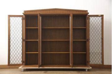 中古　DREXEL HERITAGE(ドレクセルヘリテイジ)　Triune(トライユン)　品のある佇まいのサイドボード(サイドキャビネット、収納棚、飾り棚、食器棚、本箱、ブックケース)(R-057523)