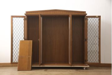 中古　DREXEL HERITAGE(ドレクセルヘリテイジ)　Triune(トライユン)　品のある佇まいのサイドボード(サイドキャビネット、収納棚、飾り棚、食器棚、本箱、ブックケース)(R-057523)
