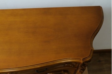 中古　美品　六本木アピス(APIS)取り扱い　イタリア最高級家具　気品あふれる象嵌入りサイドボード　定価約80万円　(R-057530)