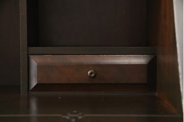 中古　北海道民芸家具　上質な作りが魅力のライティングビューロー(机、在宅ワーク、在宅用引き出し、ワークデスク)(定価約34万円)(R-057531)