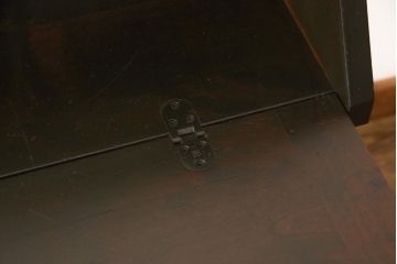 中古　北海道民芸家具　上質な作りが魅力のライティングビューロー(机、在宅ワーク、在宅用引き出し、ワークデスク)(定価約34万円)(R-057531)
