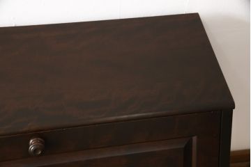 中古　北海道民芸家具　上質な作りが魅力のライティングビューロー(机、在宅ワーク、在宅用引き出し、ワークデスク)(定価約34万円)(R-057531)