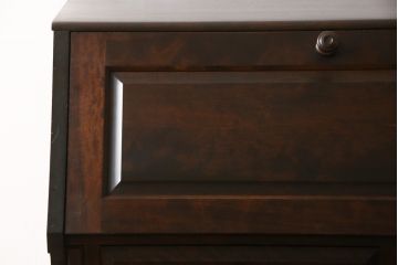 中古　北海道民芸家具　上質な作りが魅力のライティングビューロー(机、在宅ワーク、在宅用引き出し、ワークデスク)(定価約34万円)(R-057531)