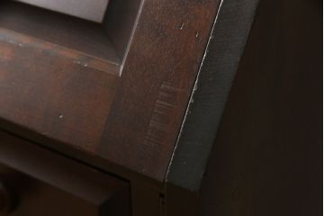 中古　北海道民芸家具　上質な作りが魅力のライティングビューロー(机、在宅ワーク、在宅用引き出し、ワークデスク)(定価約34万円)(R-057531)