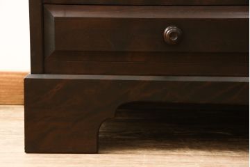 中古　北海道民芸家具　上質な作りが魅力のライティングビューロー(机、在宅ワーク、在宅用引き出し、ワークデスク)(定価約34万円)(R-057531)