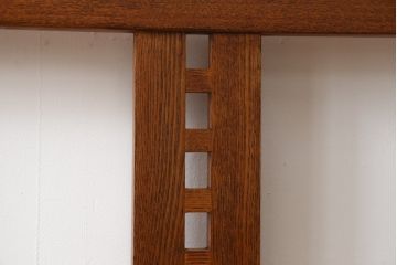 中古　美品　ニレ材　たっぷり収納スペース付きで使い勝手抜群の2人掛けベンチ(二人掛けベンチ、長椅子、板座)(R-057538)
