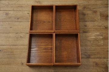 中古　美品　ニレ材　木の温もりを存分に感じられる囲炉裏テーブル(ダイニングテーブル、木製火鉢)(R-057539)