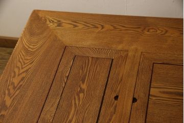 中古　美品　ニレ材　木の温もりを存分に感じられる囲炉裏テーブル(ダイニングテーブル、木製火鉢)(R-057539)