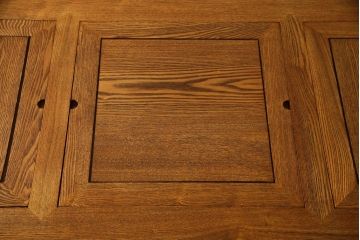中古　美品　ニレ材　木の温もりを存分に感じられる囲炉裏テーブル(ダイニングテーブル、木製火鉢)(R-057539)