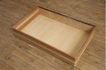 中古　美品　松本民芸家具　深みのある色合いと直線的なフォルムが美しい、#501型洋服タンス(定価約40万円)(ワードローブ、衣装箪笥、収納棚)(R-057541)