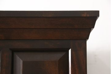 中古　美品　松本民芸家具　深みのある色合いと直線的なフォルムが美しい、#501型洋服タンス(定価約40万円)(ワードローブ、衣装箪笥、収納棚)(R-057541)