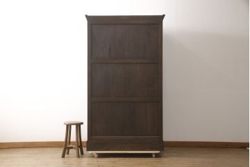 中古　美品　松本民芸家具　深みのある色合いと直線的なフォルムが美しい、#501型洋服タンス(定価約40万円)(ワードローブ、衣装箪笥、収納棚)(R-057541)